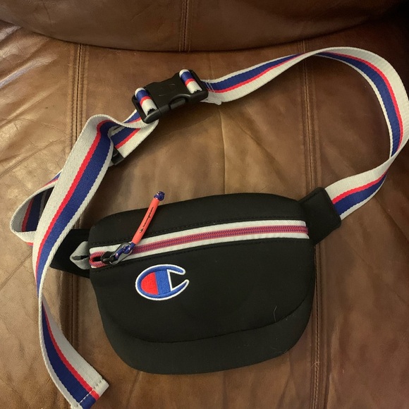 Champion Black and Red Belt Bag - Picture 1 of 5
